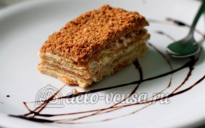 Cake Napoleon cu lapte condensat pas cu pas (13 fotografii)