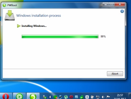 Instalați Windows 7 pe unitatea USB, Windows 7 viață
