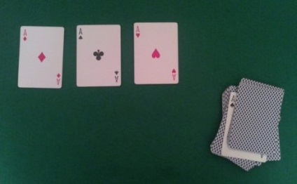 Magic carti de joc cu 4 ași - mată eda tifon