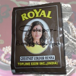 Henna colorat pentru culoarea parului persistent regal