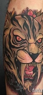 Înțeles tattoo saber-toothed tiger meaning, history, photo, sketches