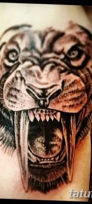 Înțeles tattoo saber-toothed tiger meaning, history, photo, sketches