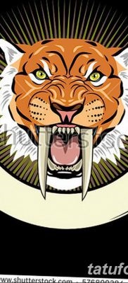 Înțeles tattoo saber-toothed tiger meaning, history, photo, sketches