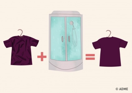 9 módjai megszabadulni a ráncok a ruhák nélkül vasaló
