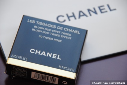 Chanel les TISSAGES de Chanel pirosító duo tweed hatás 30 tweed rózsa - kedvenc pirosító vélemények