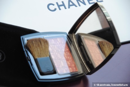 Chanel les TISSAGES de Chanel pirosító duo tweed hatás 30 tweed rózsa - kedvenc pirosító vélemények