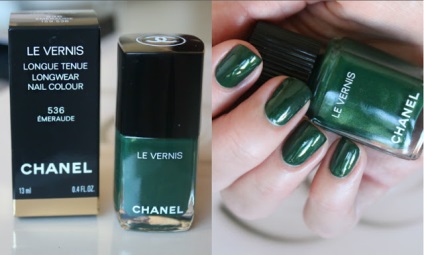 Chanel le vernis 536 emeraude, emerald de vară