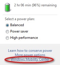 Какво е център за мобилност на Windows