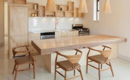 Fa szék a konyhában (91 fotó) modell egy fa háttámla