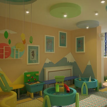 Design interior - centrul de dezvoltare pentru copii din Moscova