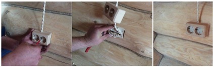 Electrician într-o casă din lemn din Moscova, la cheie