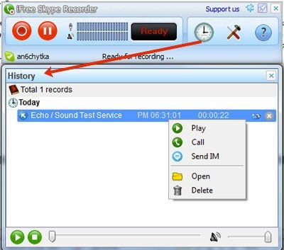 Ifree skype recorder, atât descărcare gratuită în rusă