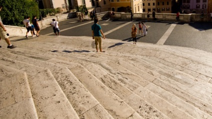 Spanyol lépcső Rómában a térképen