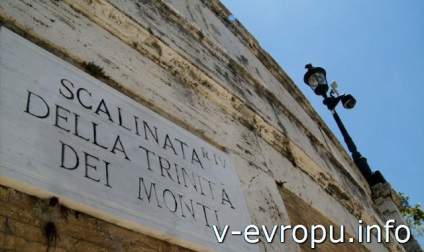 Spanyol lépcső, a Piazza di Spagna vrime