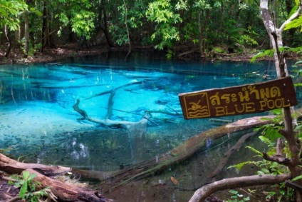 Emerald și albastru lac în Krabi fotografie cum să obțineți