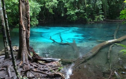 Emerald și albastru lac în Krabi fotografie cum să obțineți