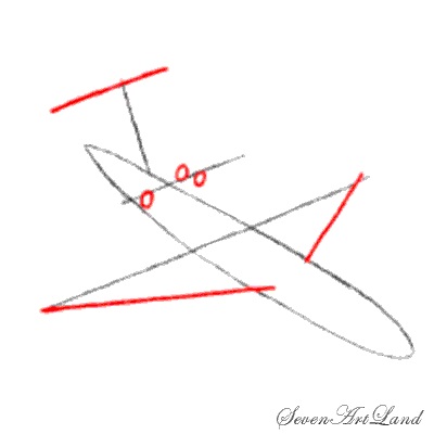Cum de a desena un Boeing 727 în creion pas cu pas