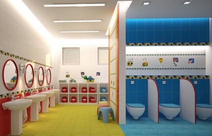 Cum sa alegi o tigla pentru o gradinita sau o baie pentru copii Un copil intr-o gradinita