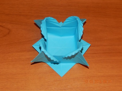 Coș de cumpărături pentru ouă de Paști în tehnica origami