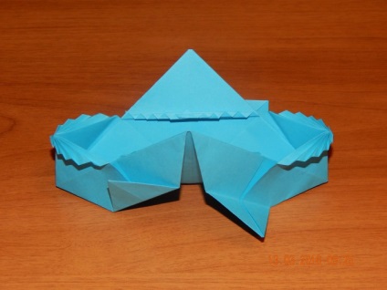 Kosár húsvéti tojások a origami technikával