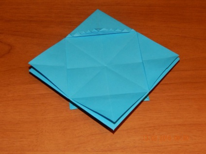 Kosár húsvéti tojások a origami technikával