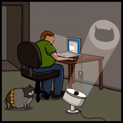 Pisica impotriva internetului (benzi desenate cu sens)