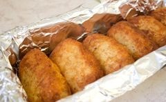 Cutlets - paparat-kvetka - rețetă pas cu pas cu fotografie - pentru cuptor