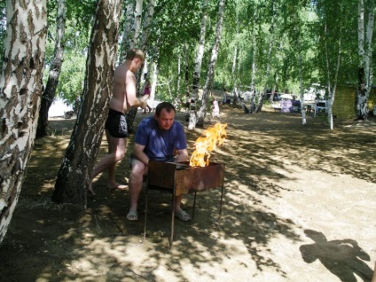 A kora esti órákban a második napon az utazás kaptam a bázis RosNITI hogy tó Uvildy Cseljabinszk razziák