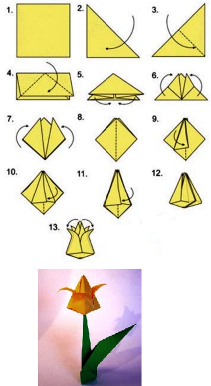 Cele mai bune scheme de origami pentru copiii de 6-7 ani