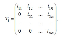 Matrice Algebra - Matrici triunghiulare