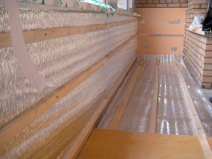 Tehnica de auto-acoperire pentru podeaua balconului