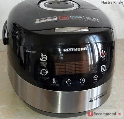 Multivarka Redmond RMC M90 - «a fő segítője a konyhában