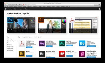 Преглед Adobe Creative Cloud