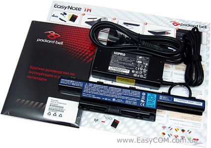 Felülvizsgálja és tesztelje a laptop egy Packard Bell EasyNote tm85 print