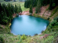 Lacul lac de mare din Mari El pe fotografie și pe hartă