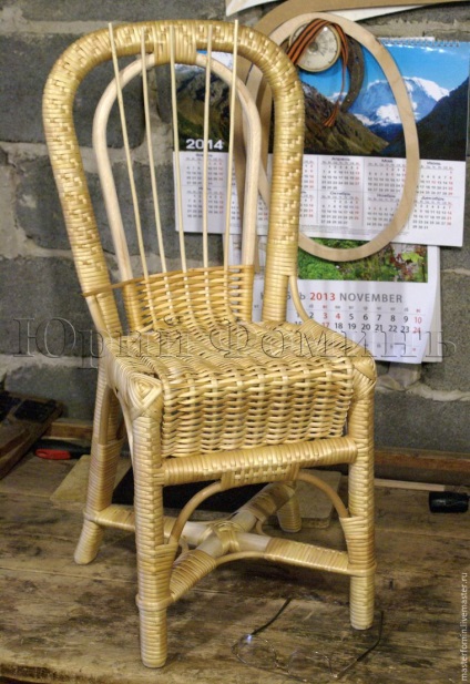 Wicker scaun înalt cu mâinile proprii - târg de meșteșugari - manual, manual