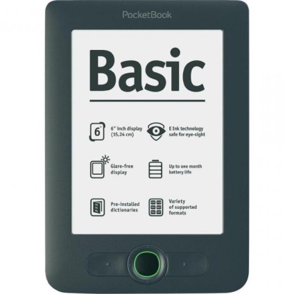 Pocketbook 613 de bază noi, caracteristici, instrucție