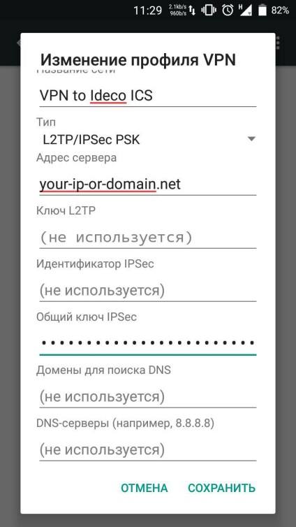 Csatlakozás a vpn l2tp-hez