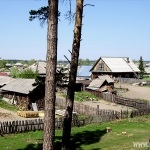 Suzun falu, a könyvtár, a szibériai regionális tanulmányok