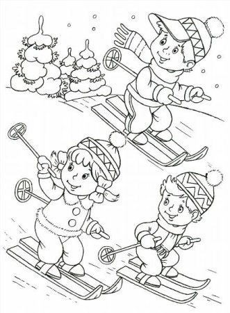 Színező - téli ünnepek - letöltés és a nyomtatási ingyen