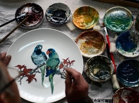 Pictura pe schite ceramice