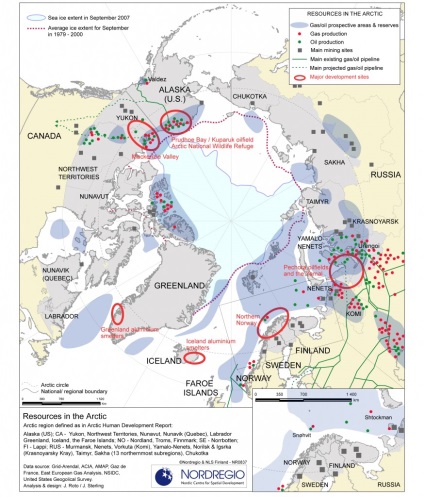 Orosz érdekeket az Északi-sarkon, a kérdés