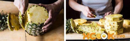Kubai saláta avokádóval és ananász - főzés recept egy fotó