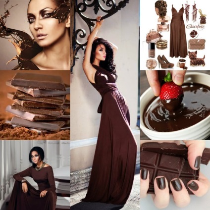 Culoarea ciocolată în haine este arcurile elegante!