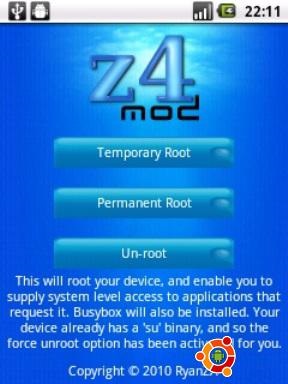 Descarcă drepturile de autor z4root apk - root pentru Android