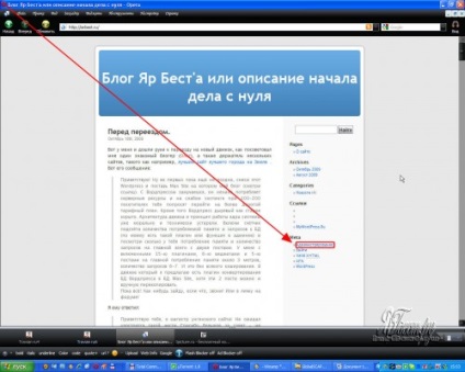 Salvarea informațiilor necesare din blogul wordpress, precum și ștergerea acestuia