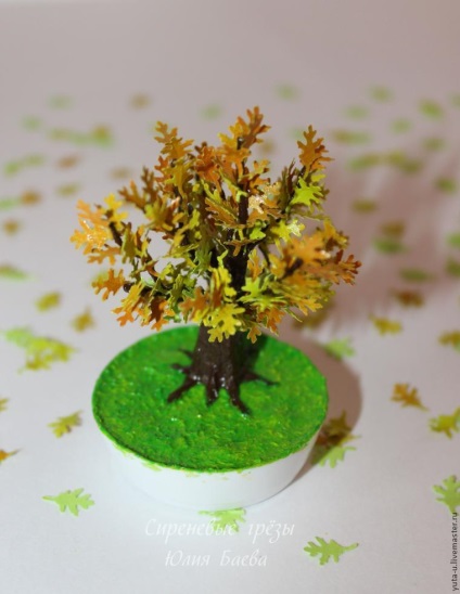 Creați un copac de toamnă miniatural - târg de maeștri - manual, manual