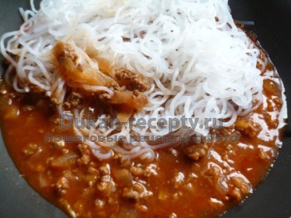 Spaghete shirataki cu un sos Bolognese (cu un atac) - retete pentru o dieta de ducan, retete pentru o dieta