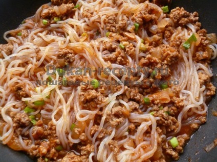 Spaghete shirataki cu un sos Bolognese (cu un atac) - retete pentru o dieta de ducan, retete pentru o dieta