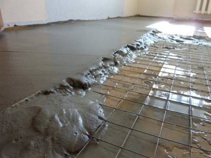 Șapă și podea plat - care este diferența, un supermarket de materiale de construcție